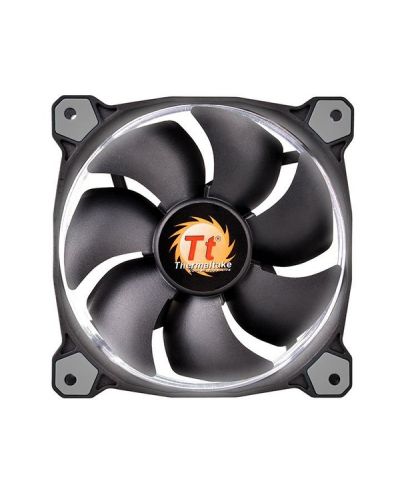 Вентилатор Thermaltake - Riing 12, 120 mm, бял/черен