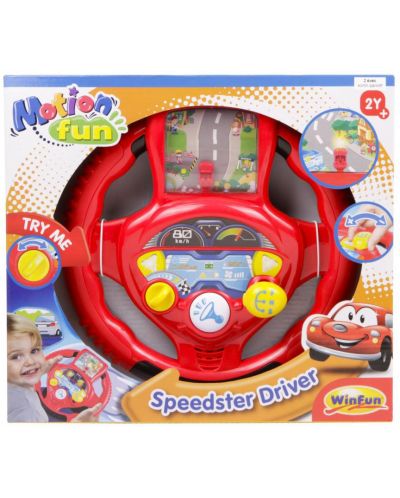 Детска музикална играчка WinFun - Волан Speedster Driver - 1