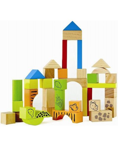 Hape Eco - Цветни кубчета