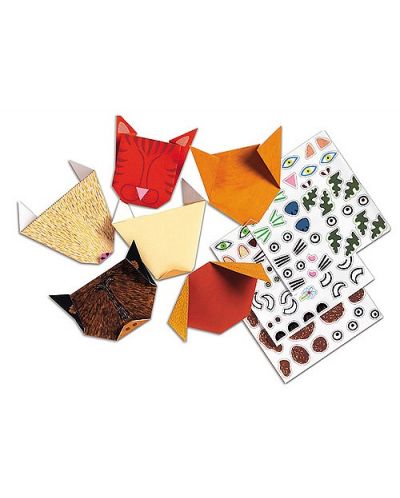 Творчески комплект за оригами Djeco - Животни - 1