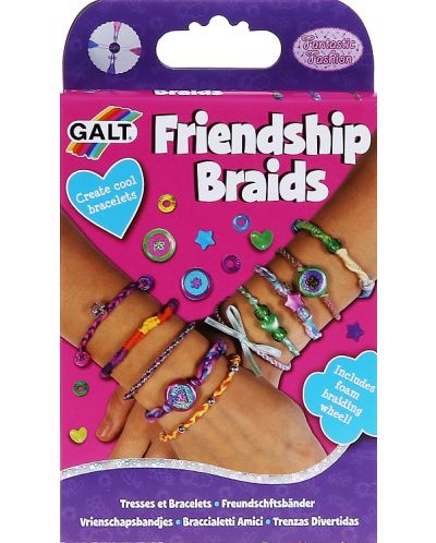 Творчески комплект за плетене Galt - Гривнички на приятелството - 1