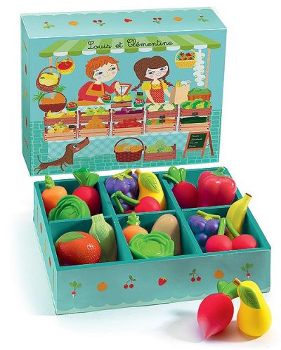 Детски комплект за игра Djeco - Плод и зеленчук - 1