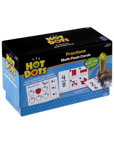 Образователни карти за смятане с дроби - Hot Dots