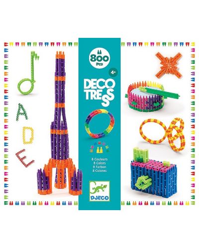 Детски конструктор Djeco Deco Tress - 800 части