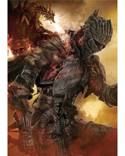 Метален постер Displate - Dark Souls: Double Soul of Cinder