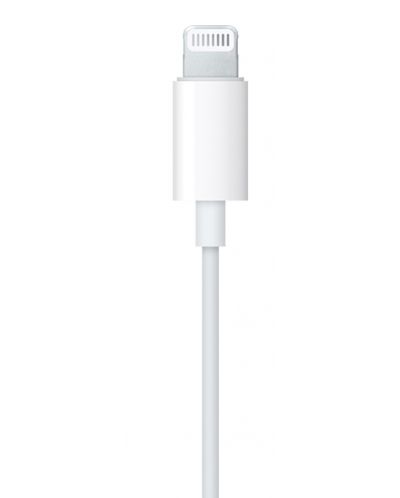 Слушалки с микрофон Apple - EarPods, Lightning Connector, бели - 4