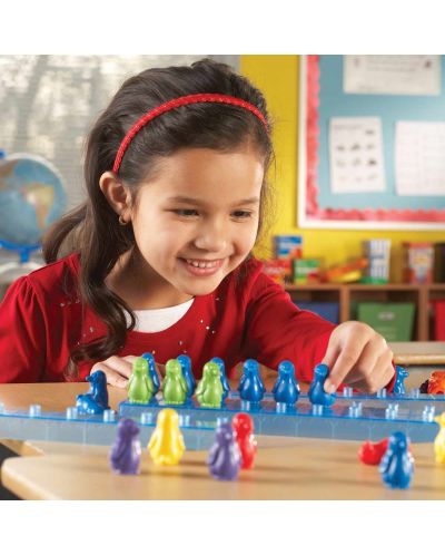 Детска логическа игра Learning Resources - Пингвини върху лед - 4
