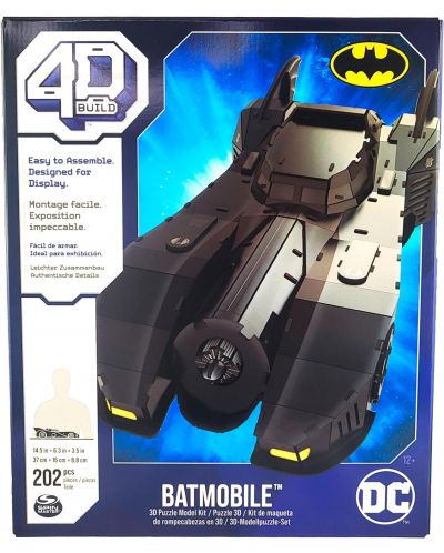 4D пъзел Spin Master от 202 части - DC Comics: Retro Batmobile - 6