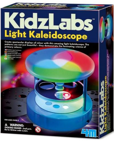 Творчески комплект 4M KidzLabs - Направи си сам, светлинен калейдоскоп - 1