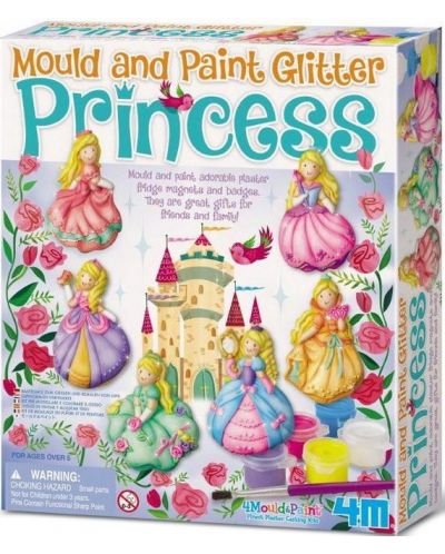 Творчески комплект 4M Mould & Paint - Направи си сам гипсови фигурки на принцеси - 1