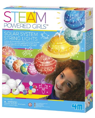 Творчески комплект 4M Steam Powered Girls - Направи си сама, Слънчева система - 1