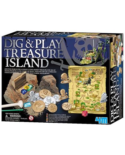 Детска игра 4M - Разкопай и играй, Островът на съкровищата - 1