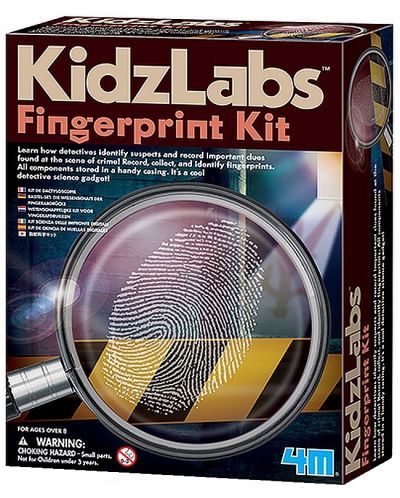 Творчески комплект 4M KidzLabs - Снемане на пръстови отпечатъци - 1