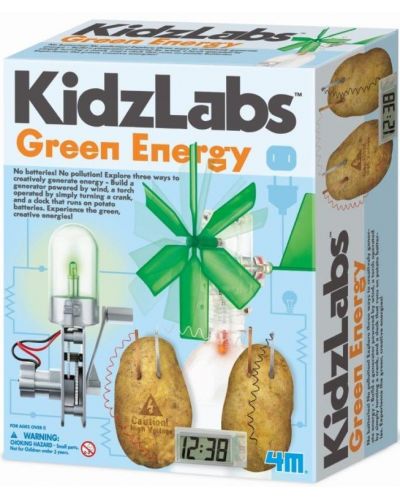 Образователен комплект 4M KidzLabs - Зелена енергия - 1