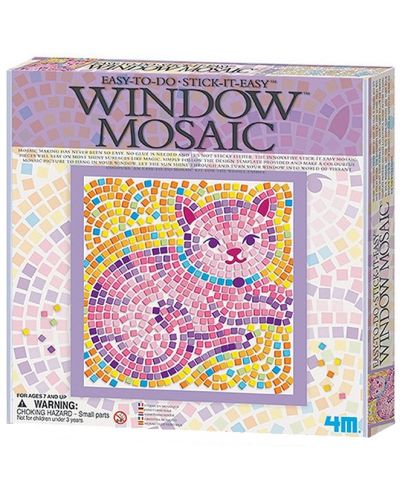 Творчески комплект 4M - Мозайка за прозорец, Котка - 1