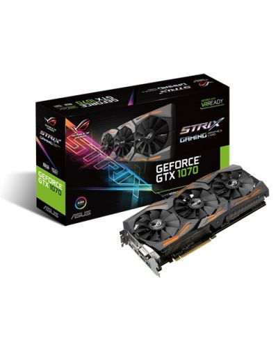 Видеокарта Asus ROG Strix GeForce GTX 1070 + подарък PLAYERUNKNOWN'S BATTLEGROUNDS - 1