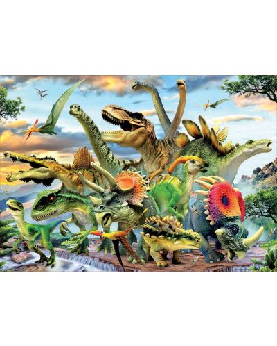 Пъзел Educa от 500 части - Динозаври - 2