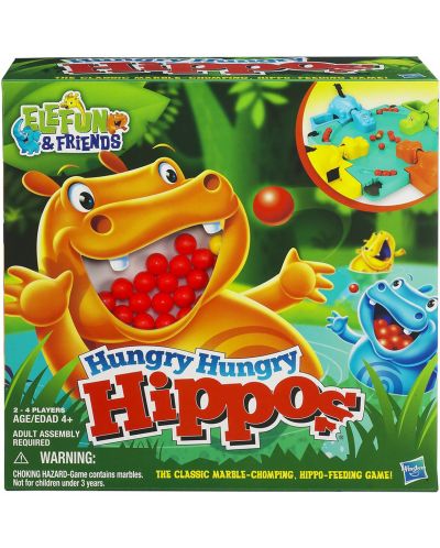 Детска игра Hasbro - Гладни хипопотамчета - 3