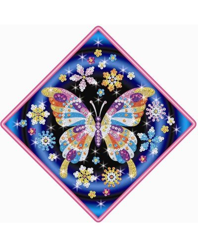 Творчески комплект KSG Crafts Sequin Art Stardust - Изкуство с пайети и брокат, Пеперуда - 2