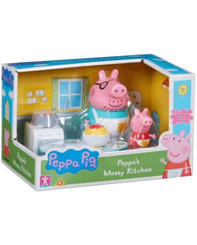 Комплект фигурки Peppa Pig - Kухня, с 2 фигурки - 3