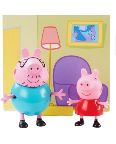 Комплект фигурки Peppa Pig - 2 фигурки с декор, асортимент - 2