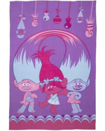 Поларено одеялo Disney Trolls - 100 x 150 cm - 2