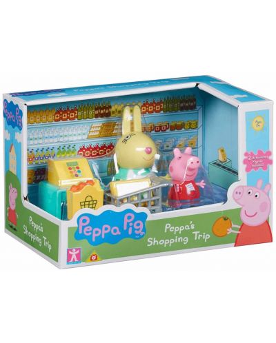 Комплект фигурки Peppa Pig - Супермаркет, с 2 фигурки - 3