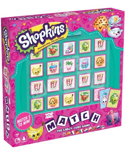 Игра с карти и кубчета Top Trumps Match - Shopkins - 2