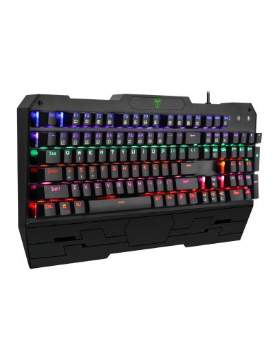 Механична клавиатура T-Dagger - Battleship T-TGK301, Blue, RGB, черна - 3