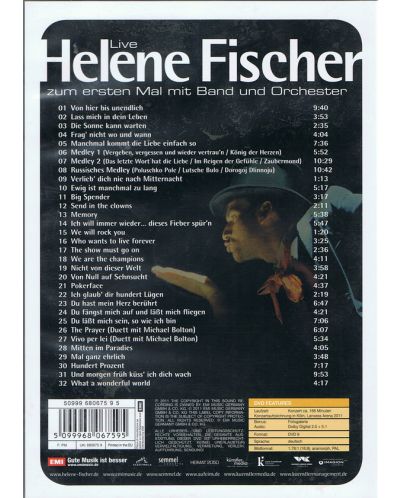 Helene Fischer - Live - Helene Fischer zum ersten Mal mit Band und Orchester (DVD) - 2