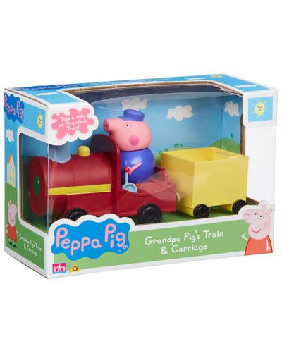 Игрален комплект Peppa Pig - Влакчето на Дядо Прасенце - 1