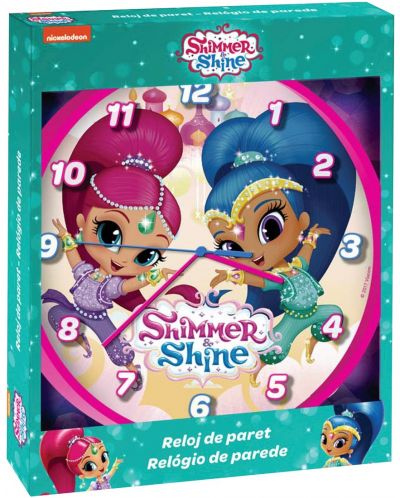 Детски часовник за стена Nickelodeon - Shimmer & Shine - 1