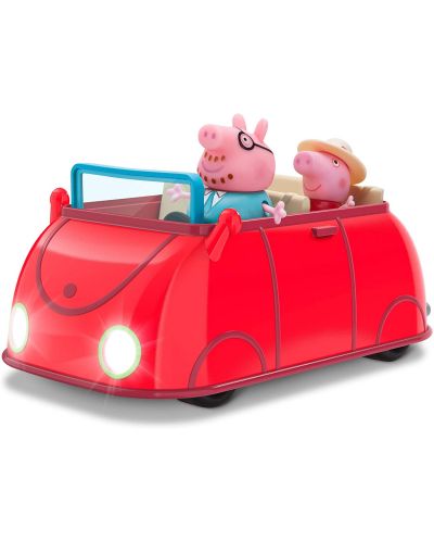 Игрален комплект Peppa Pig - Семейна кола, със звуци