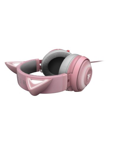 Гейминг слушалки Razer - Kraken Kitty Ed., Quartz - 6