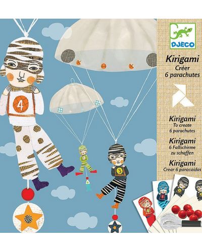 Творчески комплект за киригами Djeco - Момчешки отбор - 1