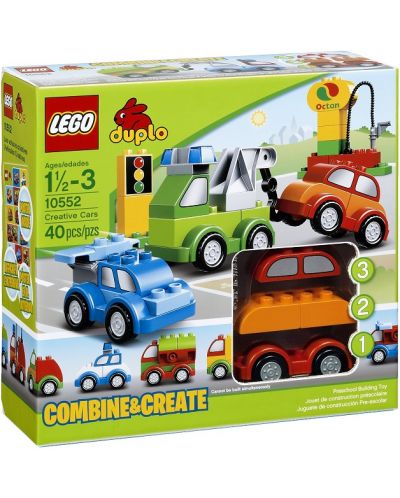 Конструктор LEGO Duplo - Създай сам колички (10552)