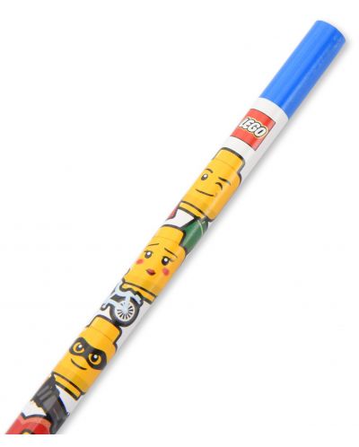 Комплект цветни моливи Lego Wear - Iconic, 6 броя - 3