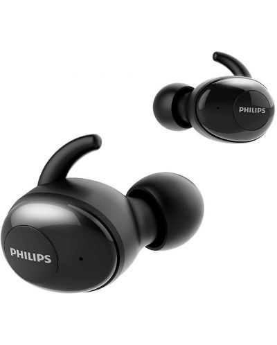 Безжични слушалки Philips - UpBeat SHB2515BK, черни - 1