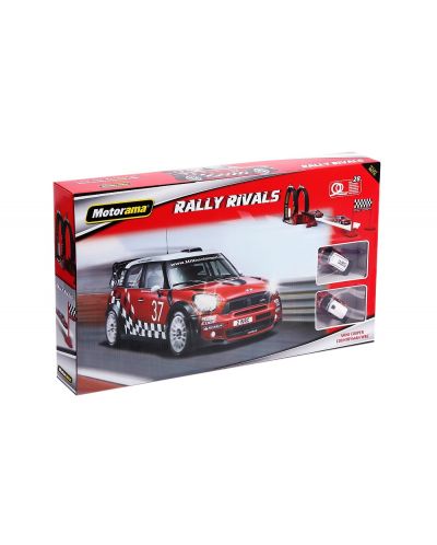 Комплект писта с 2 метални колички - Mini Cooper