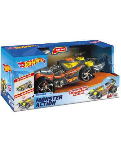Количка-скорпион Mondo Motors Hot Wheels - Scorpedo, със звук и светлина