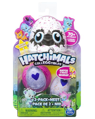 Комплект от колекция Hatchimals на Spin Master – 2 яйца и гнездо - 1