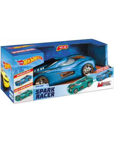 Количка Mondo Motors Hot Wheels - Spin King, със звук и светлина