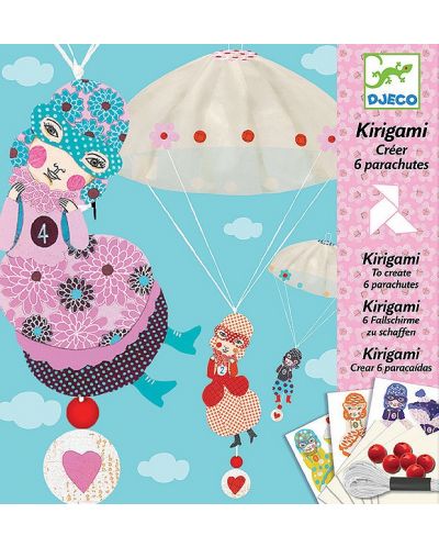 Творчески комплект за киригами Djeco - Момичешки отбор - 2