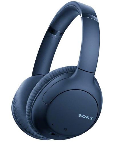 Слушалки Sony - WH-CH710N, NFC, сини - 1