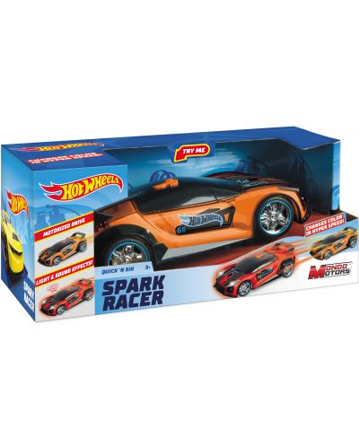 Количка Mondo Motors Hot Wheels - Quick N'Sik, със звук и светлина