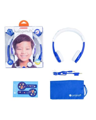 Детски слушалки BuddyPhones - Explore, сини - 4