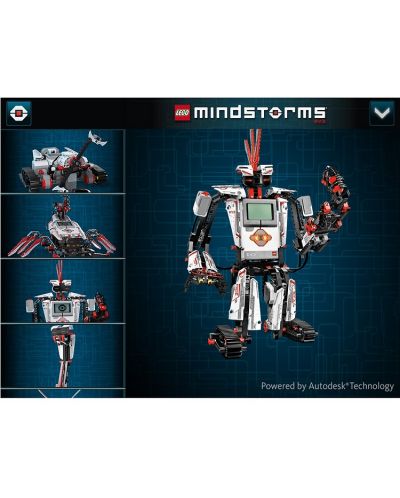 Конструктор Lego Technic - Мултифункционален робот Mindstorms EV3 (31313) - 4