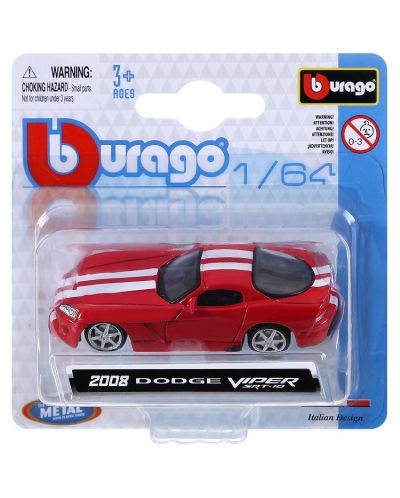 Метална количка 2008 Dodge Viper SRT-10