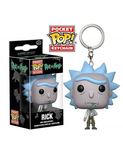 Ключодържател Funko Pocket Pop! Rick and Morty - Rick, 4 cm - 2