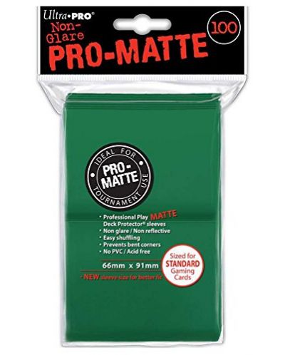Ultra Pro Card Protector Pack - PRO-Matte - зелени (100)